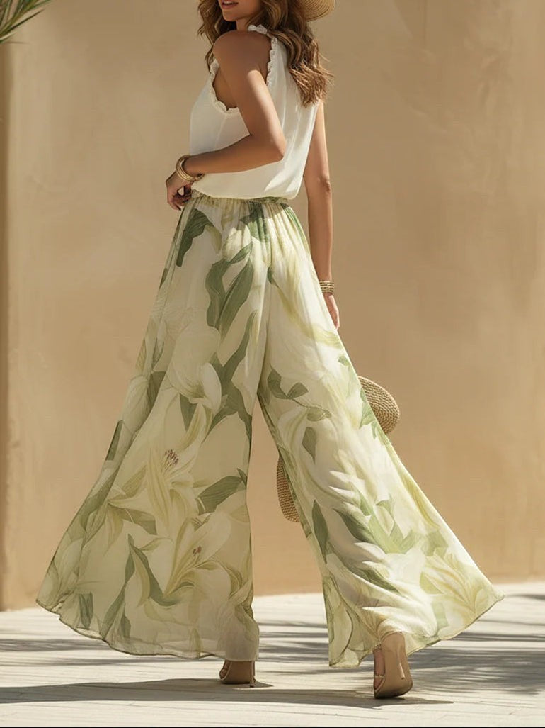 ALESSANDRA | SLEEVELESS TOP WITH TROUSERS