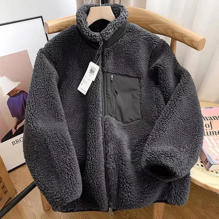 CELANDINE™ - Comfy Long Sleeve Zip-Up Plush Winter Jacket