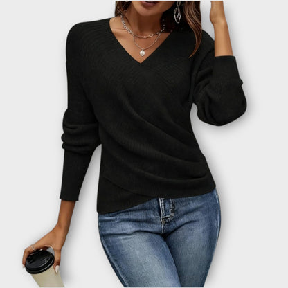 Amaya Soft Wrap Knit Top
