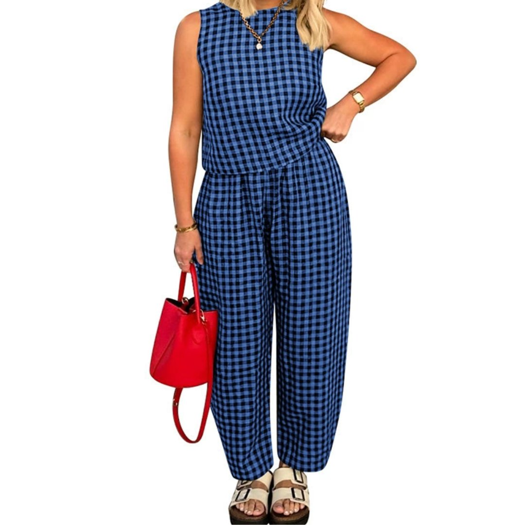 SHANIAH™ – Loose Fit Pocket Crop Top & Pants Set