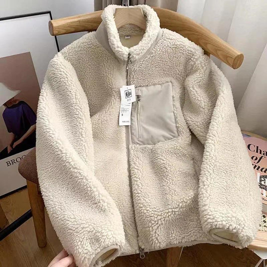 CELANDINE™ - Comfy Long Sleeve Zip-Up Plush Winter Jacket