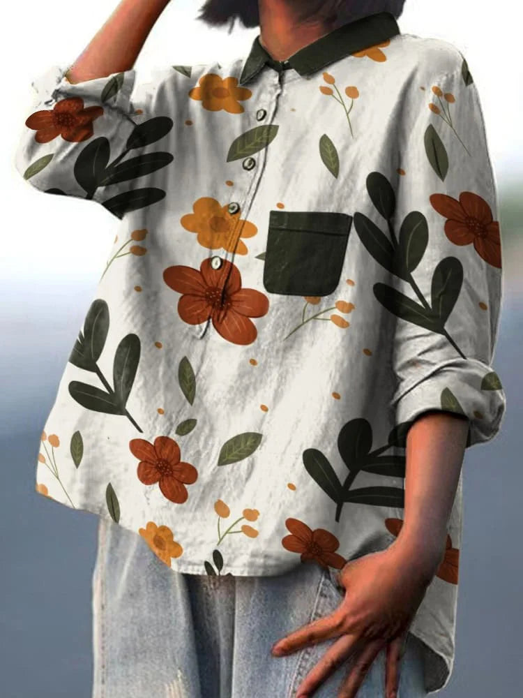 ELEANOR™ - Elegant Plant Art Shirt