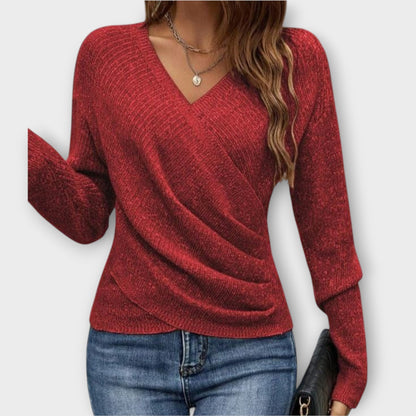 Amaya Soft Wrap Knit Top
