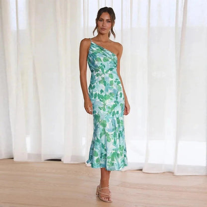 VIOLET | FLORAL SATIN DRESS