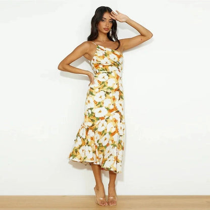 VIOLET | FLORAL SATIN DRESS