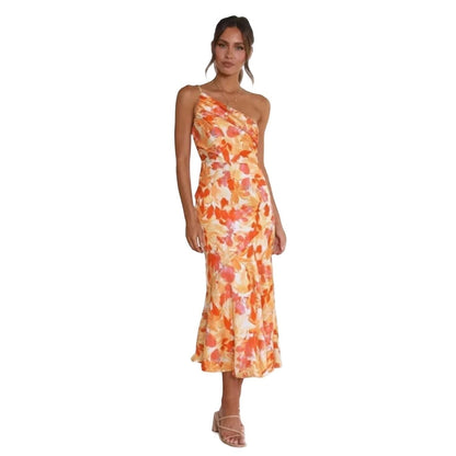 VIOLET | FLORAL SATIN DRESS