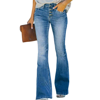 AVELINE™ - Comfortable High Waist Vintage Flared Jeans