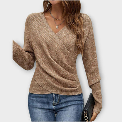 Amaya Soft Wrap Knit Top