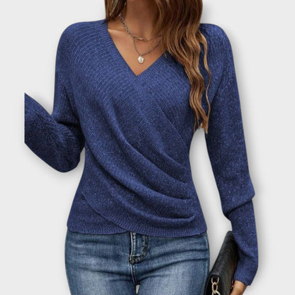 Amaya Soft Wrap Knit Top
