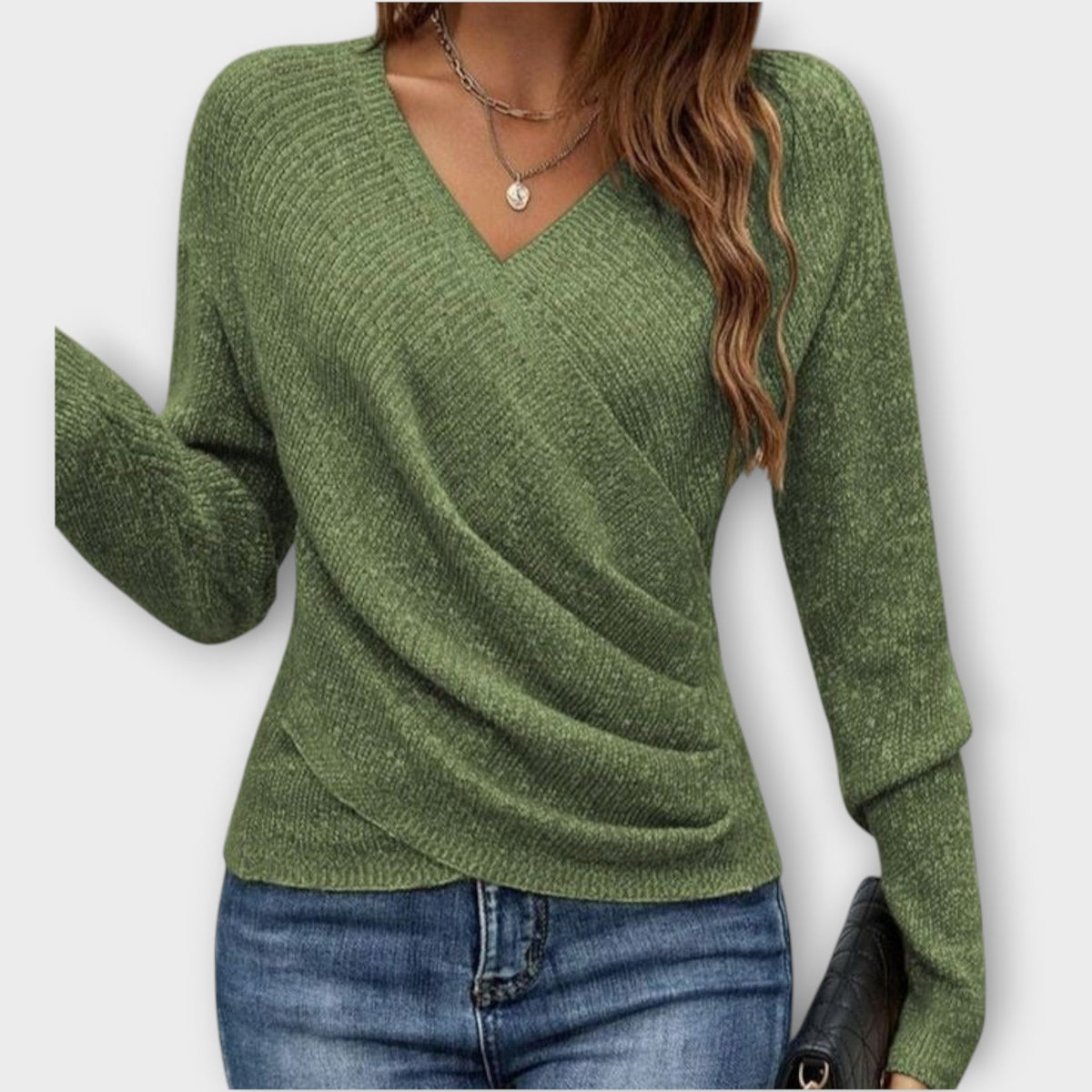 Amaya Soft Wrap Knit Top