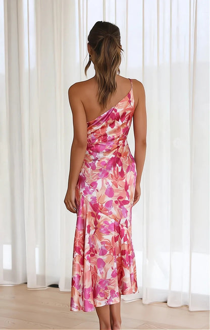 VIOLET | FLORAL SATIN DRESS