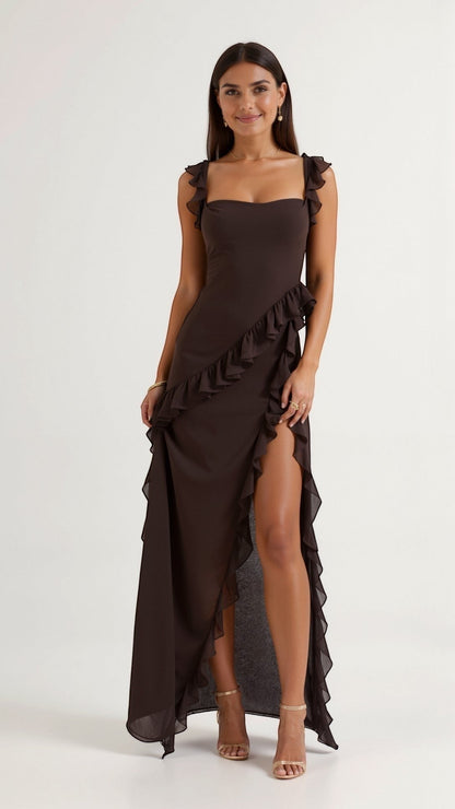 SOLANDRA | RUFFLE DRESS