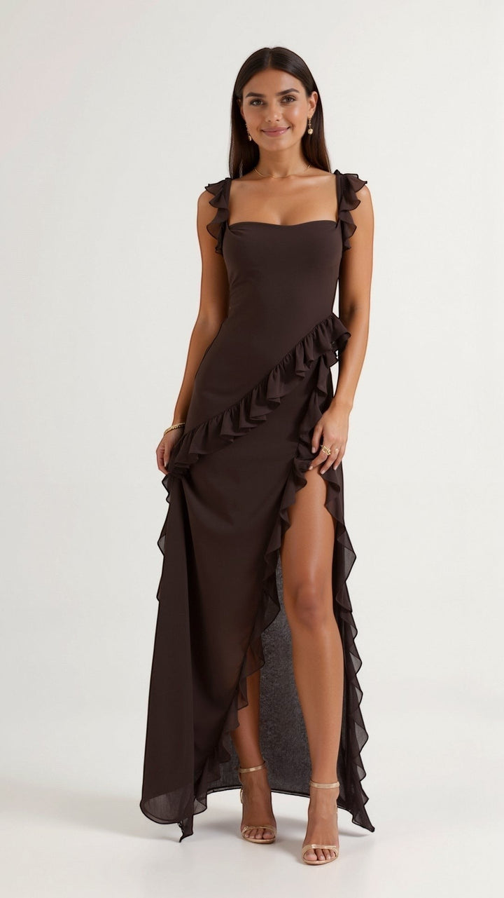 SOLANDRA | RUFFLE DRESS